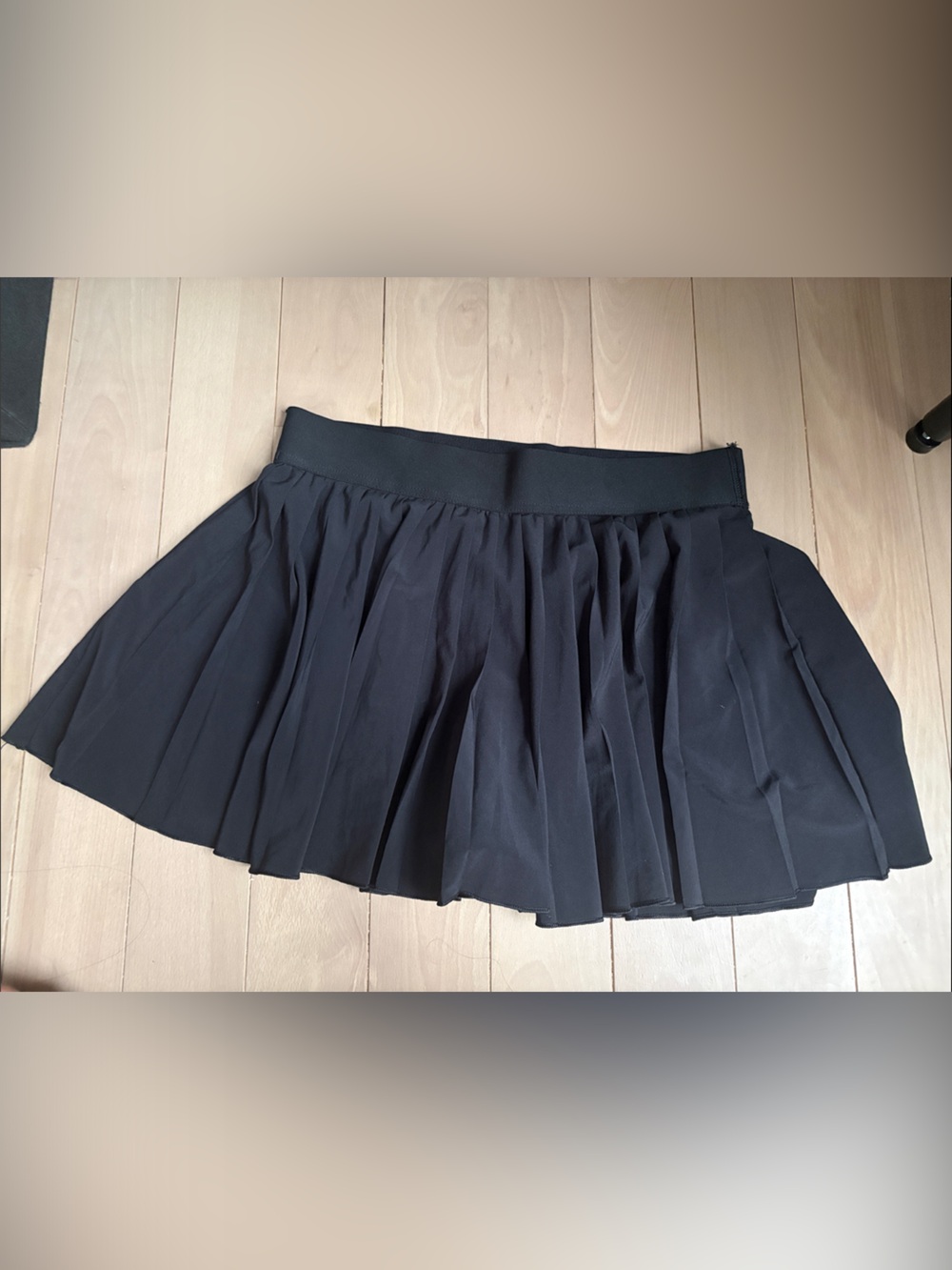 TNA Black Pleated Tennis Mini Skirt